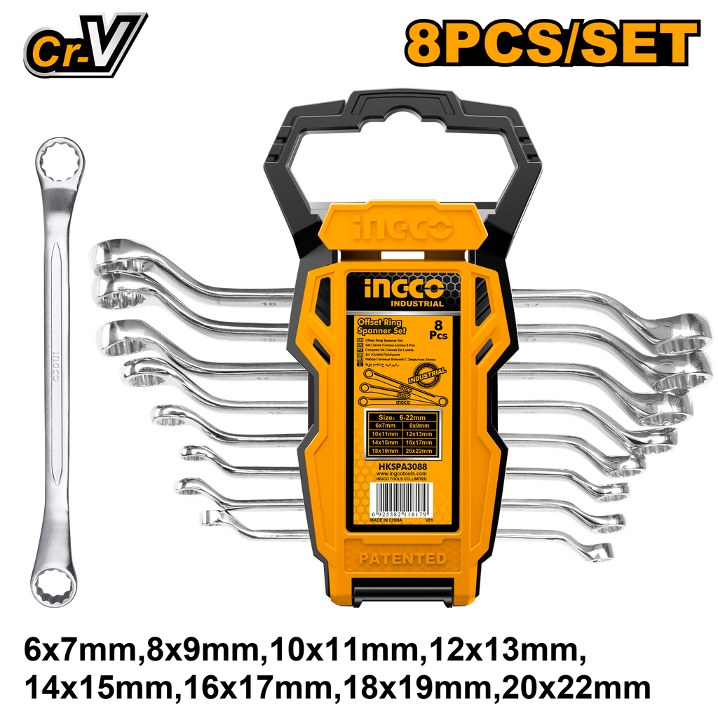 JUEGO DE LLAVES ACODADAS 8 PCS