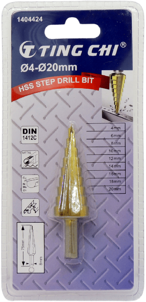 BROCA MULTIPLE HSS 4-20MM 1404424 TING CHI