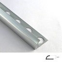 PERFIL ALUMINIO 12,5 mm PLATA BRILLO 2,6 ml.