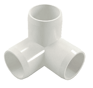 CODO PVC 3 VIA DE 1/2"