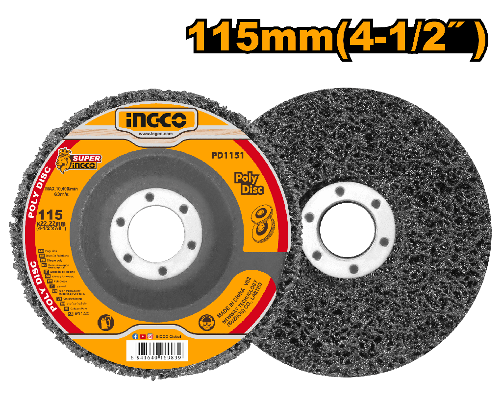 DISCO DE LIJADO 4-1/2" X 7/8"