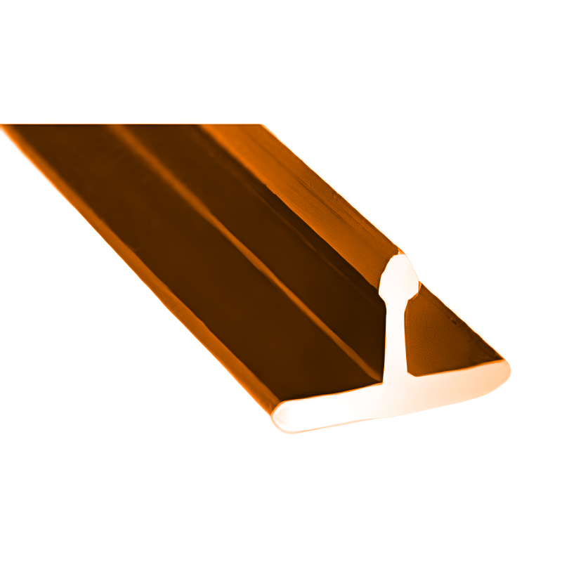 ANGULO DE ALUMINIO TIPO T 2.50M UV-05RG ROSE GOLD 