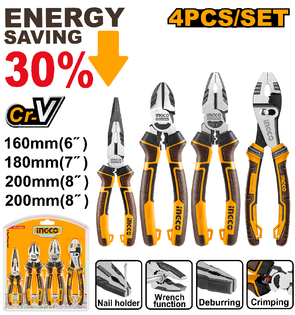 SET ALICATES DE 4 PCS