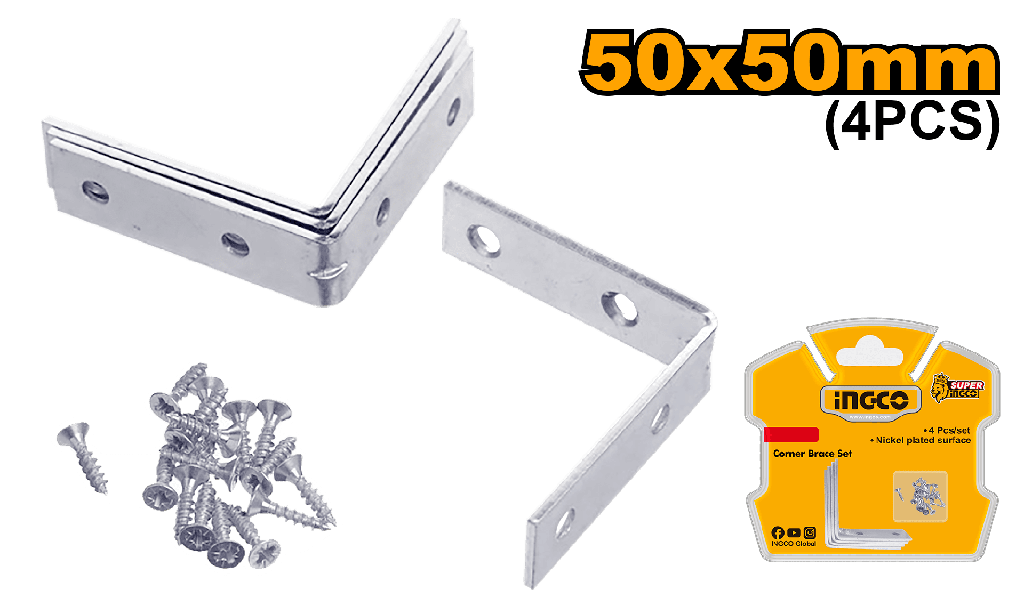 [AGOTADO] SET DE ANGULO 4 PCS 50X50 MM
