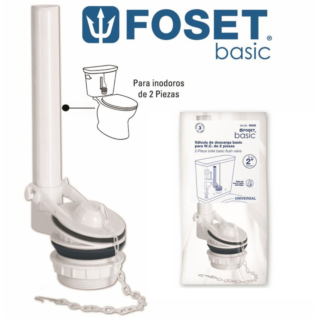 SIFON DE INODORO "FOSET" 2"