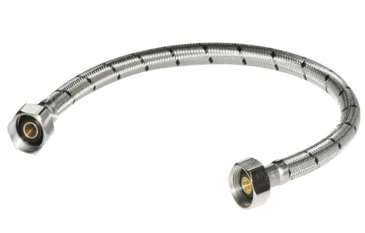 TUBO ABASTO INOX LAVAMANO 24" X 1/2" X 1/2" AMERIFLOW