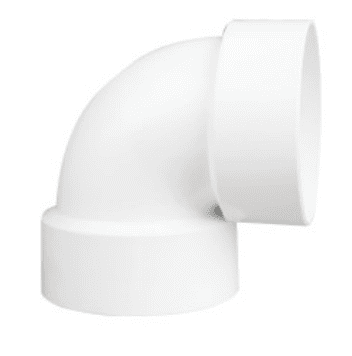 CODO PVC SCH-40 90° C/C SANIT 3" CORTO 