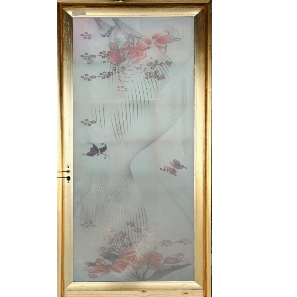 PUERTA 3 X 7 DE ALUMINIO FF-006 (DORADO)