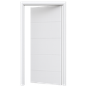 PUERTA DE INTERIOR MDF 3' X 7' C/MARCO - WHITE 4 LINE 