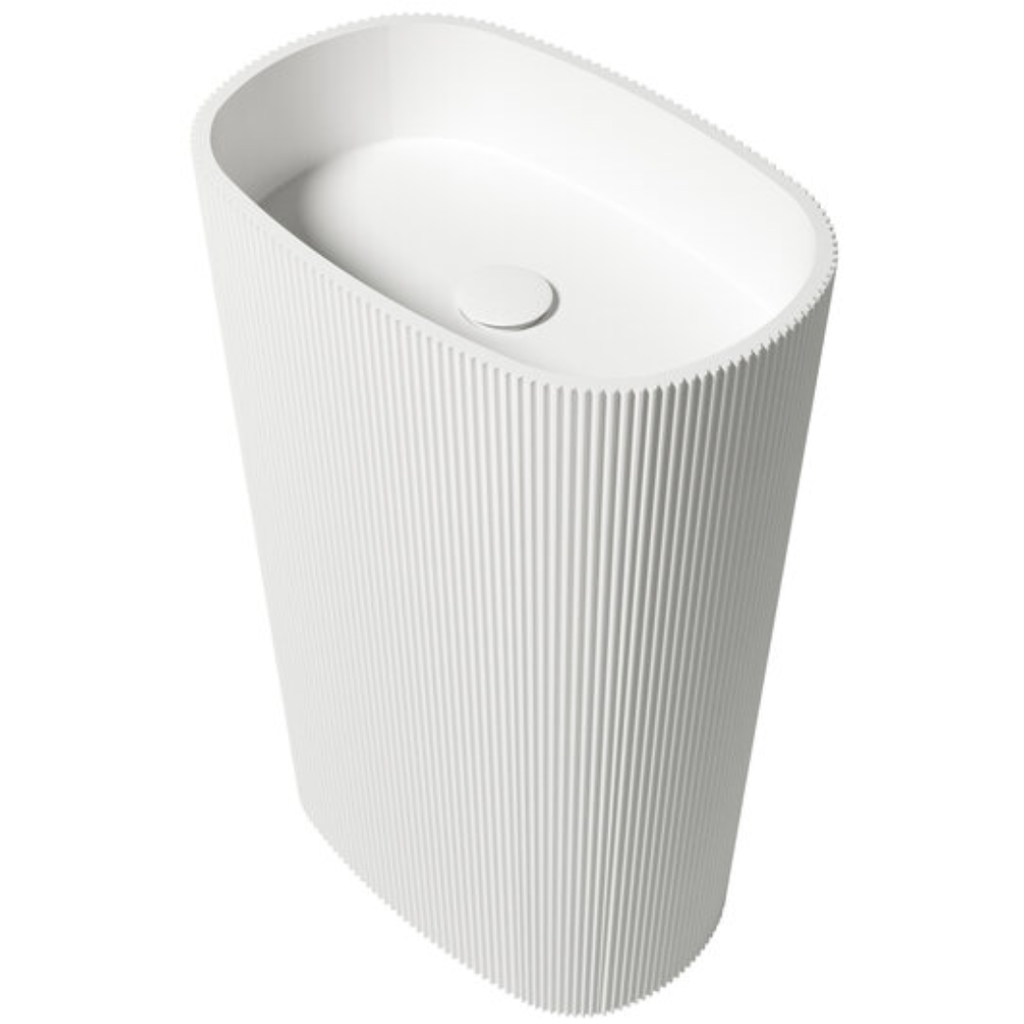 LAVAMANO DE PIE LSS OLYMPIA WHITE 55X36