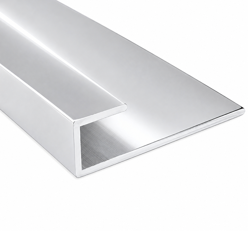 PERFIL TERMINAL DE ALUMINIO 2.50M UV-01S SILVER