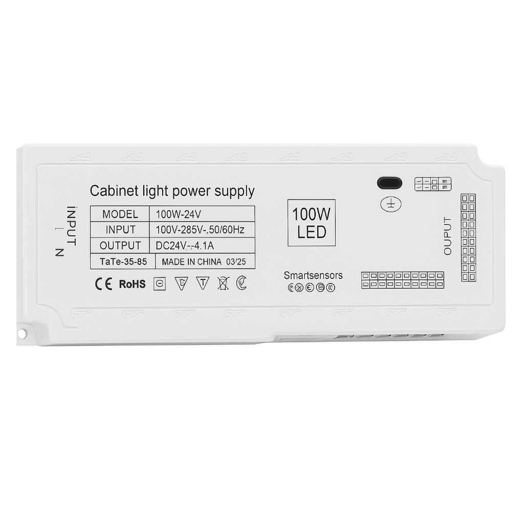 TRANSFORMADOR LAMPARA LED PANEL RANURADO 12 SALIDA 100W 110V - 24V