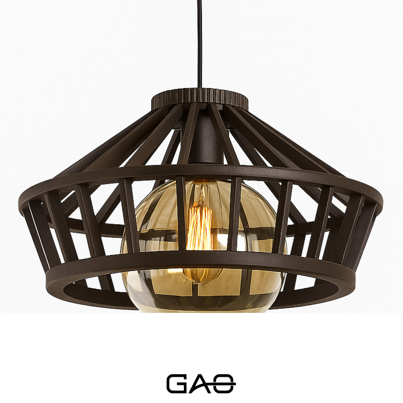 LAMPARA REF.HY-S001/1L AMBAR