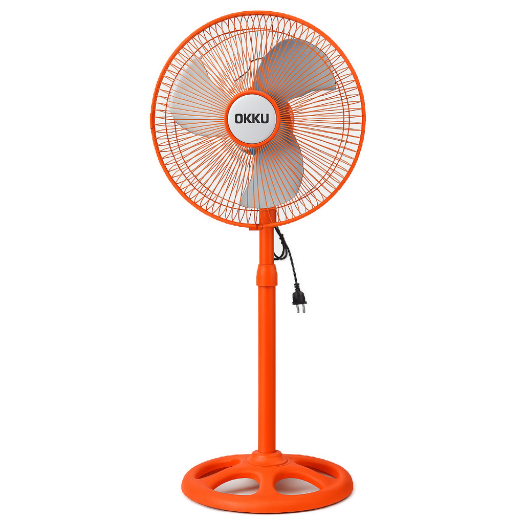 ABANICO DE PEDESTAL 10" COLOR NARANJA