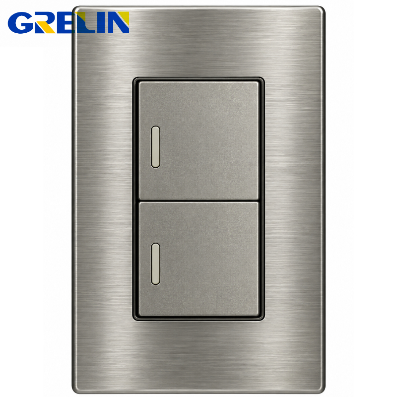 INTERRUPTOR DOBLE DECORATIVO AD-02/2 GRELIN