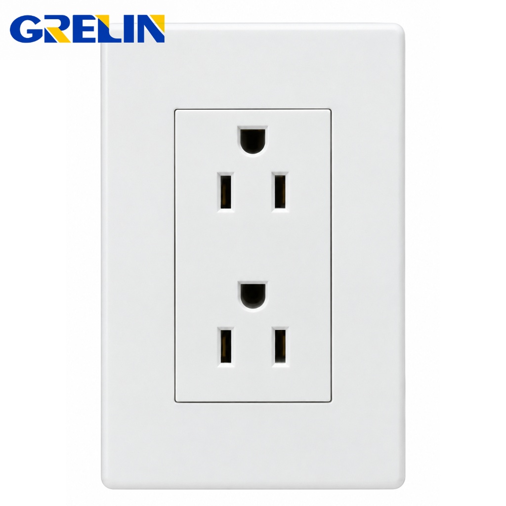 TOMA CORRIENTE 110V DECORATIVO BLANCO 86-6 GRELIN