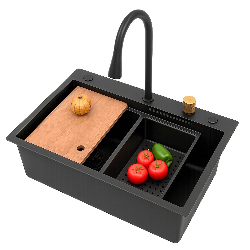 FREGADOR MULTIFUNCIÓN NANO BLACK 33X20 REF. 8045