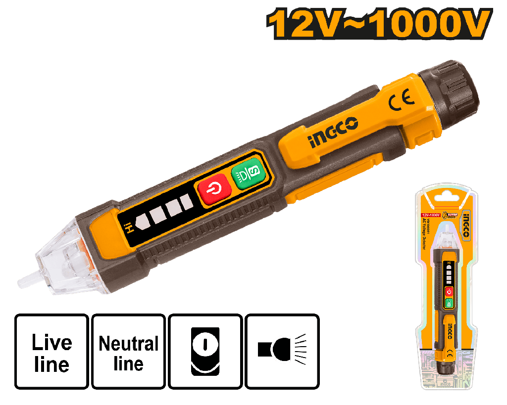 PROBADOR DE CORRIENTE AC 12V 