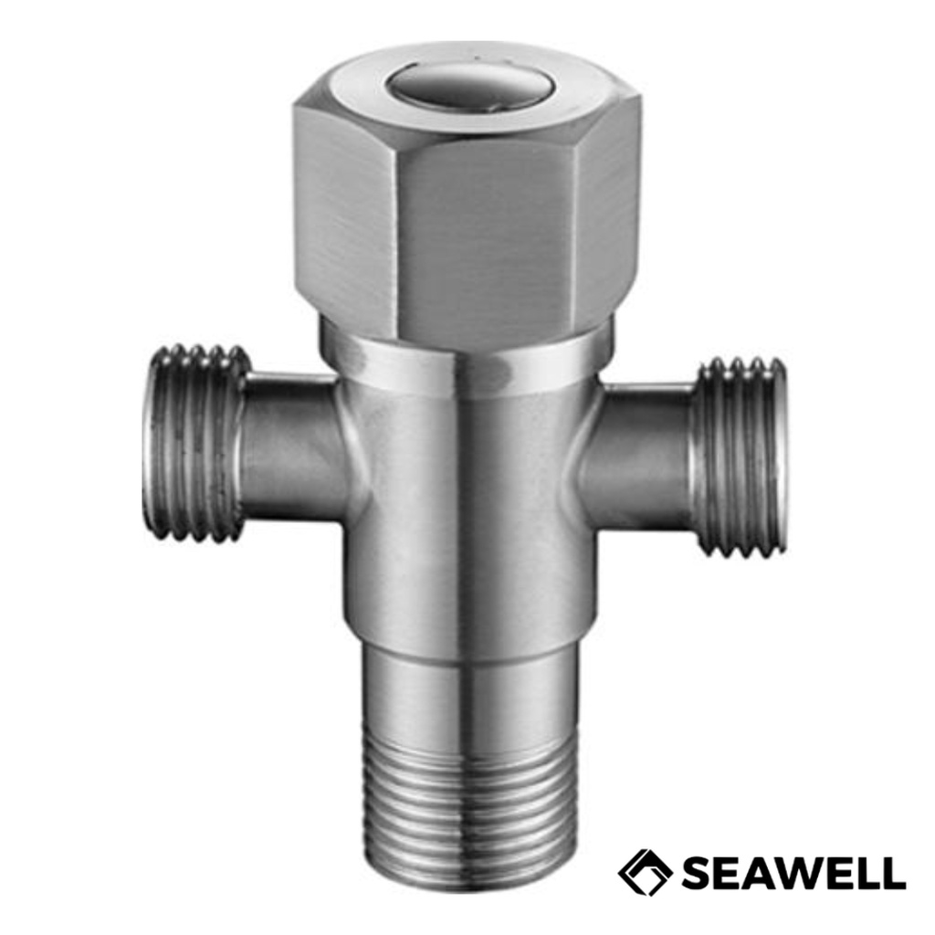 LLAVE DE ANGULO DOBLE 1/2" X 1/2" REF. P1005SS SEAWELL