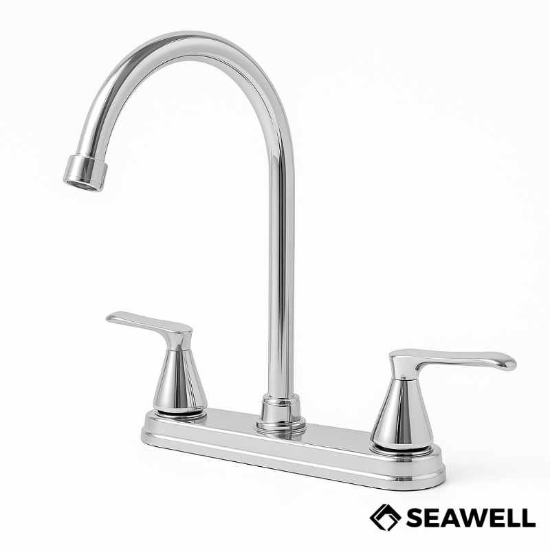 LLAVE DE FREGADOR DOBLE ACRILICO 8" REF.TZ8072 SEAWELL (250663-2)