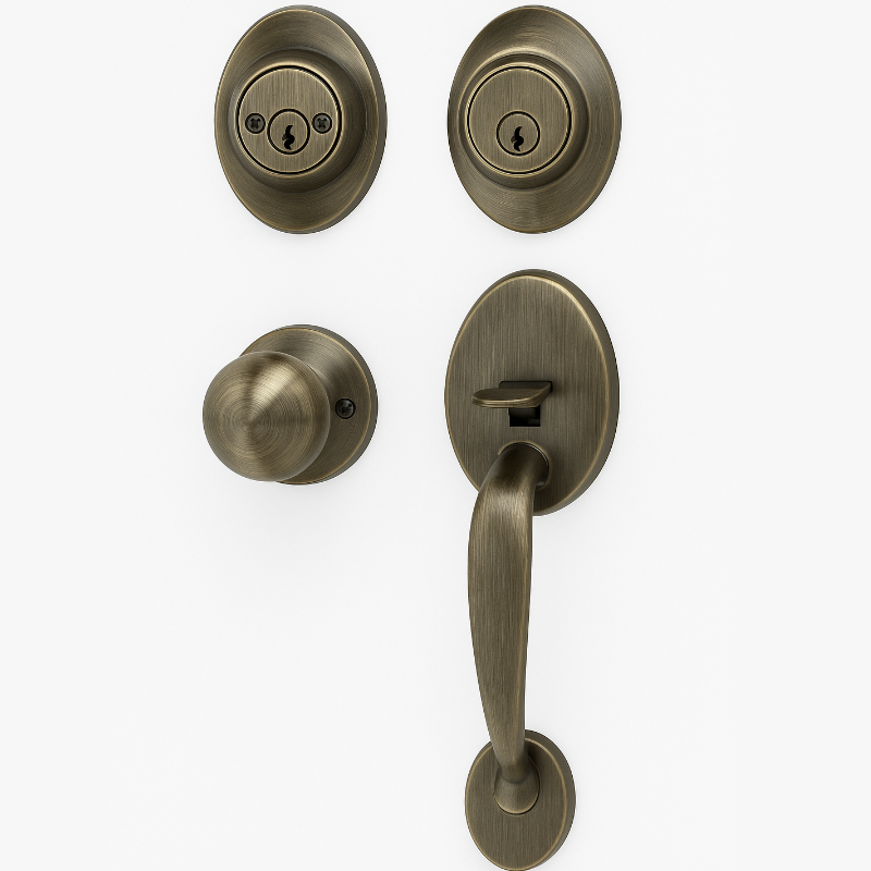 CERRADURA DE LUJO DOBLE LLAVE 71219-TBD AB KEYWAY