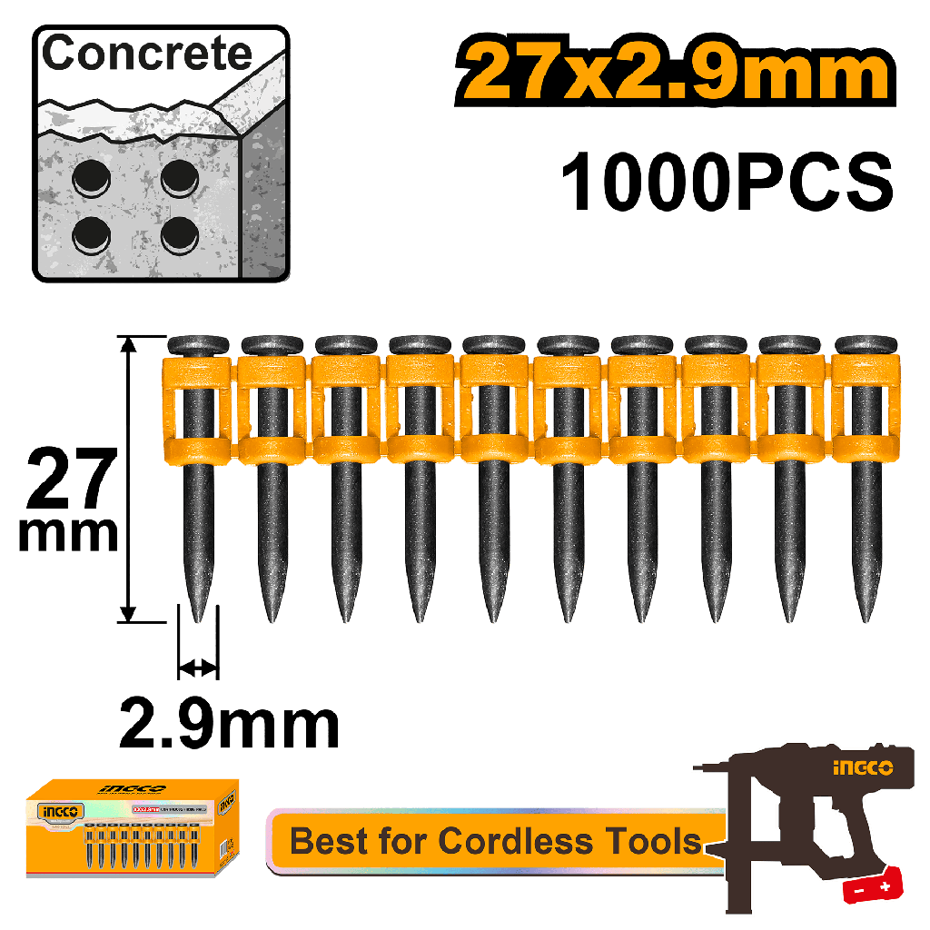 CLAVOS DE DISPARO CONTINUO 27mm