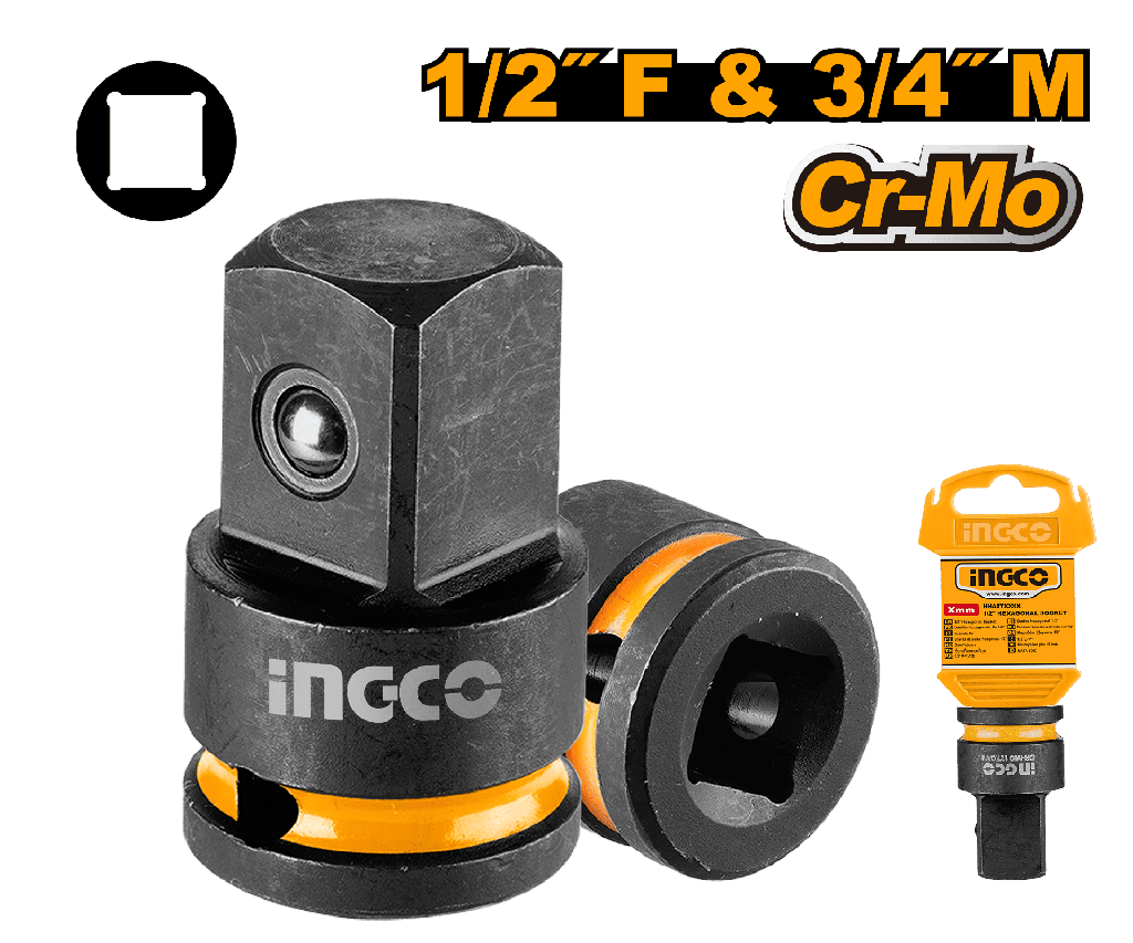 ADAPTADOR PARA SOCKET IMPACTO 1/2" X 3/4"