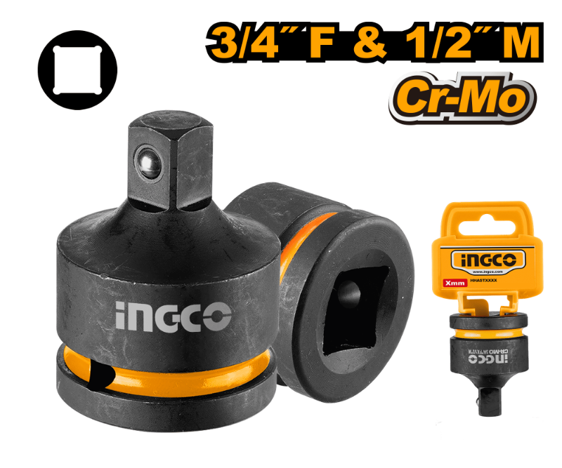 SOCKET IMPACTO ADAPTADOR 3/4"(F)X1/2"(M)