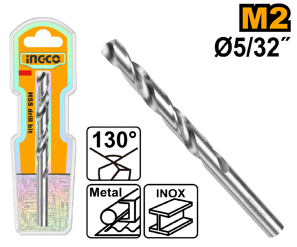 BROCA METAL M2 HSS 5/32" 