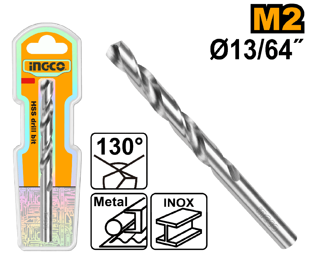 BROCA METAL M2 HSS 13/64" 