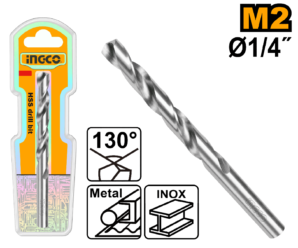 BROCA METAL M2 HSS 1/4"