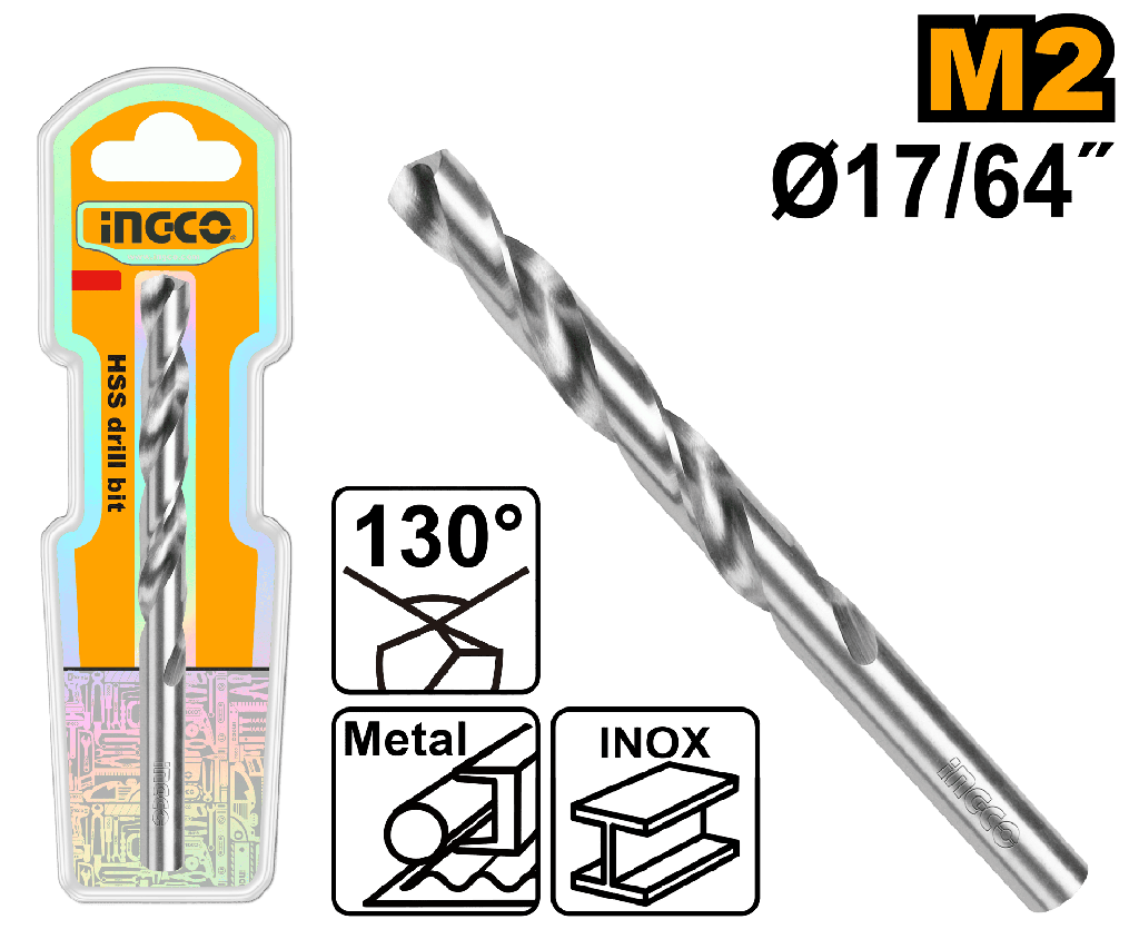 BROCA METAL M2 HSS 17/64" 