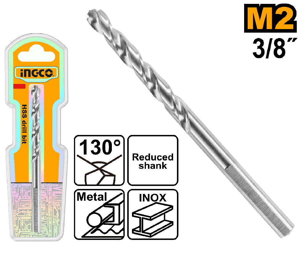 BROCA METAL M2 HSS 3/8" 