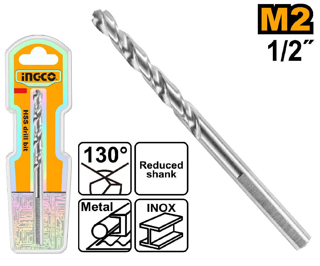 BROCA METAL M2 HSS 1/2" 