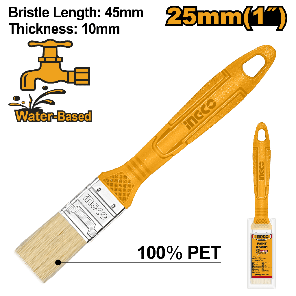 BROCHA MANGO DE PLASTICO 1"