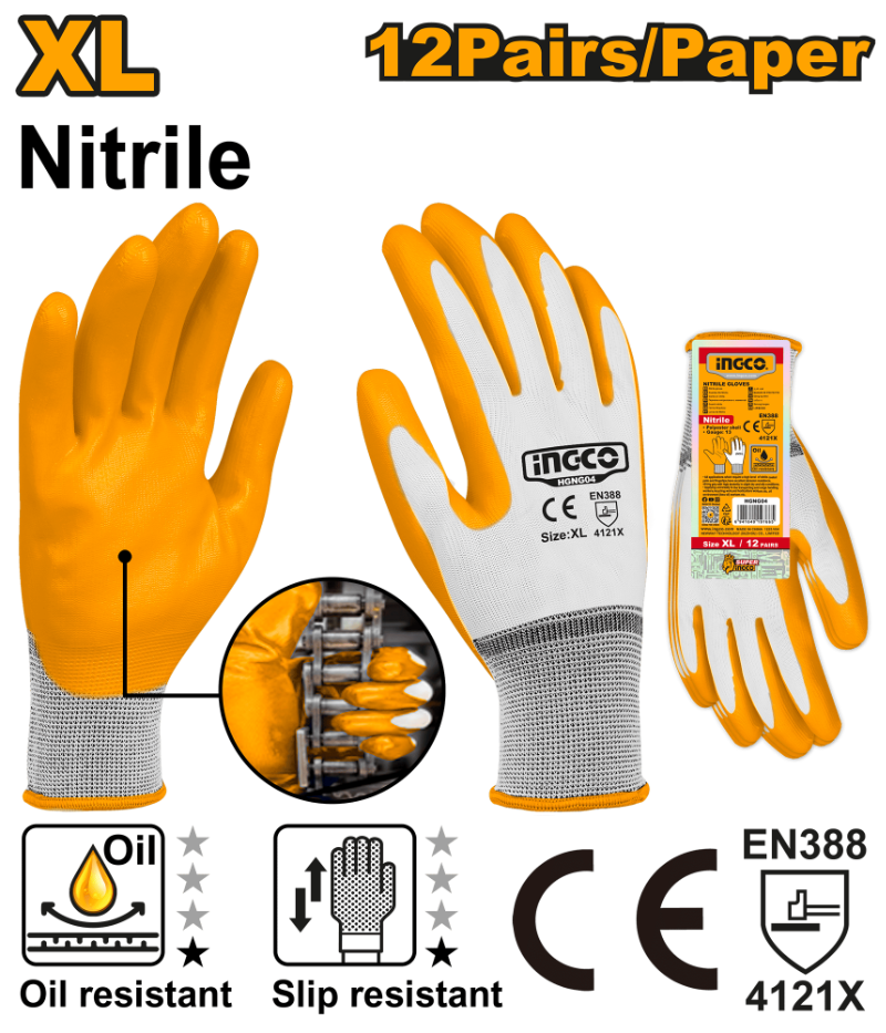 GUANTES DE NITRILO XL