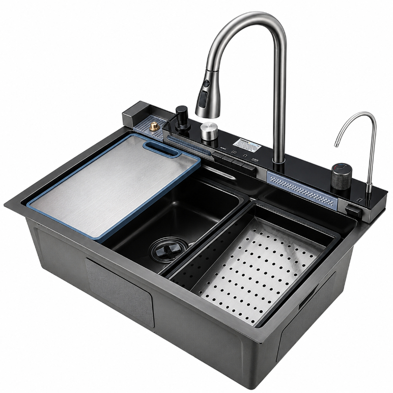 FREGADOR MULTIFUNCIÓN REF. SIENA NANO BLACK (7546) 75CM X 46CM X 22CM