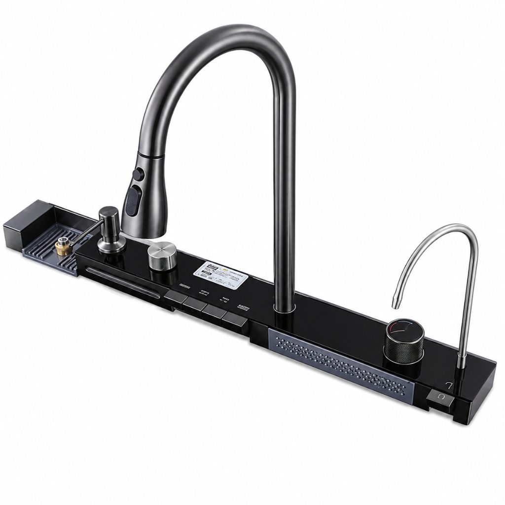 LLAVE DE FREGADOR MULTIFUNCIÓN REF. SIENA NANO BLACK 
