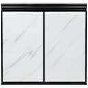 PUERTA ALUMINIO MILANO CARRARA A:80CM X L:70CM REF.6521