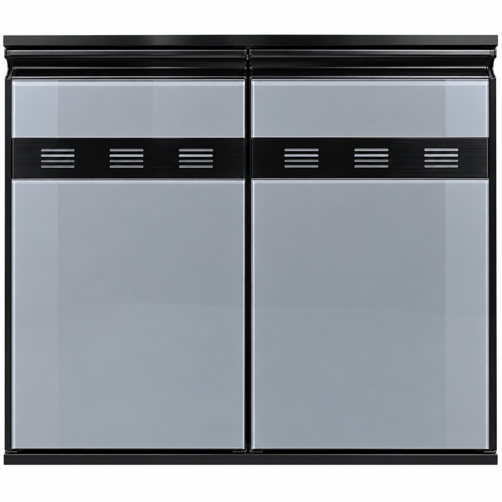 PUERTA ALUMINIO MILANO TITANIO A:80CM X L:70CM REF.6504 VENT