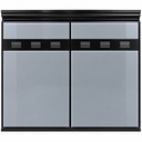 PUERTA ALUMINIO MILANO TITANIO A:80CM X L:70CM REF.6504 VENT