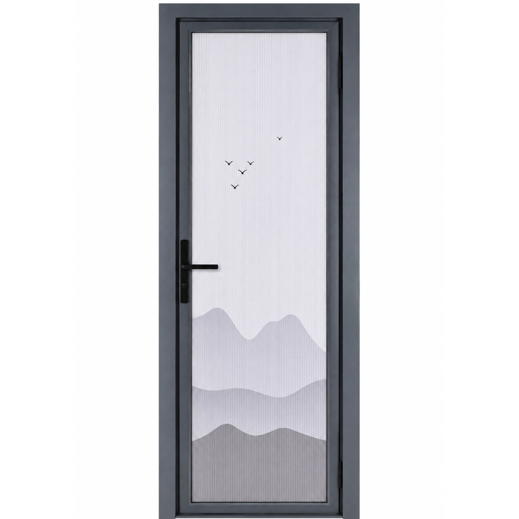 PUERTA DE ALUMINIO SIERRA GRIS 70CM X 2M