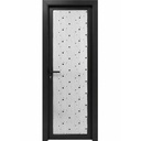 PUERTA DE ALUMINIO MICA NEGRO 70CM X 2M