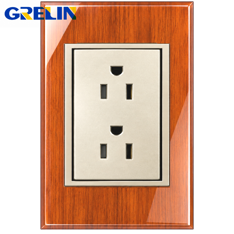 TOMA CORRIENTE MADERA REF.Q3-06  GRELIN