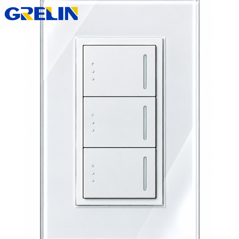 INTERRUPTOR TRIPLE BLANCO REF.Q1-03  GRELIN