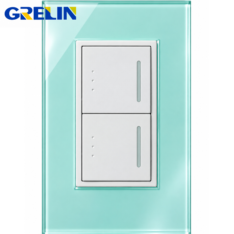 INTERRUPTOR DOBLE VERDE REF.Q9-02/2  GRELIN