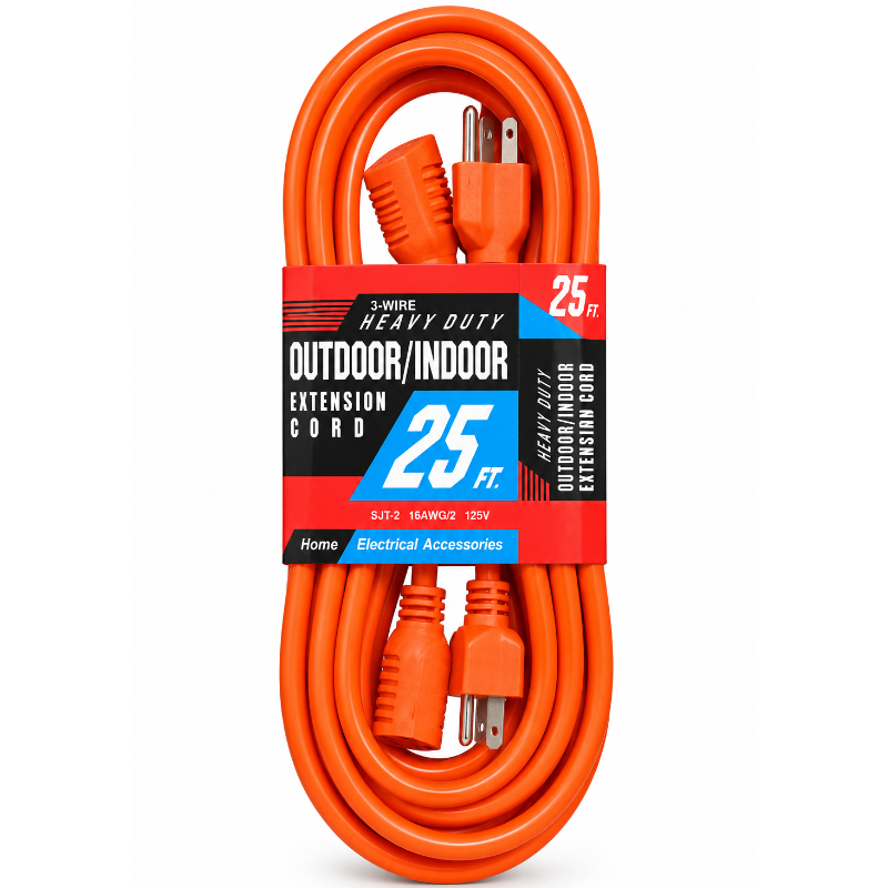 EXTENSION ELECTRICA HEAVY DUTY 25FT  0.76 125V 