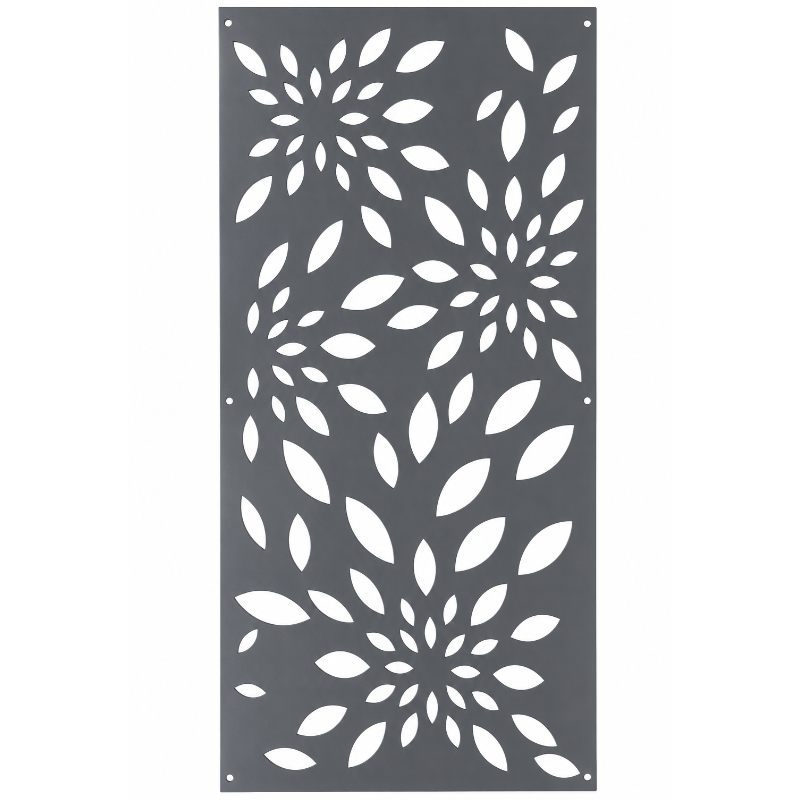 PANEL DECOR METAL PRECORTADO 60CM X 120CM X 1.5MM REF. FLORA