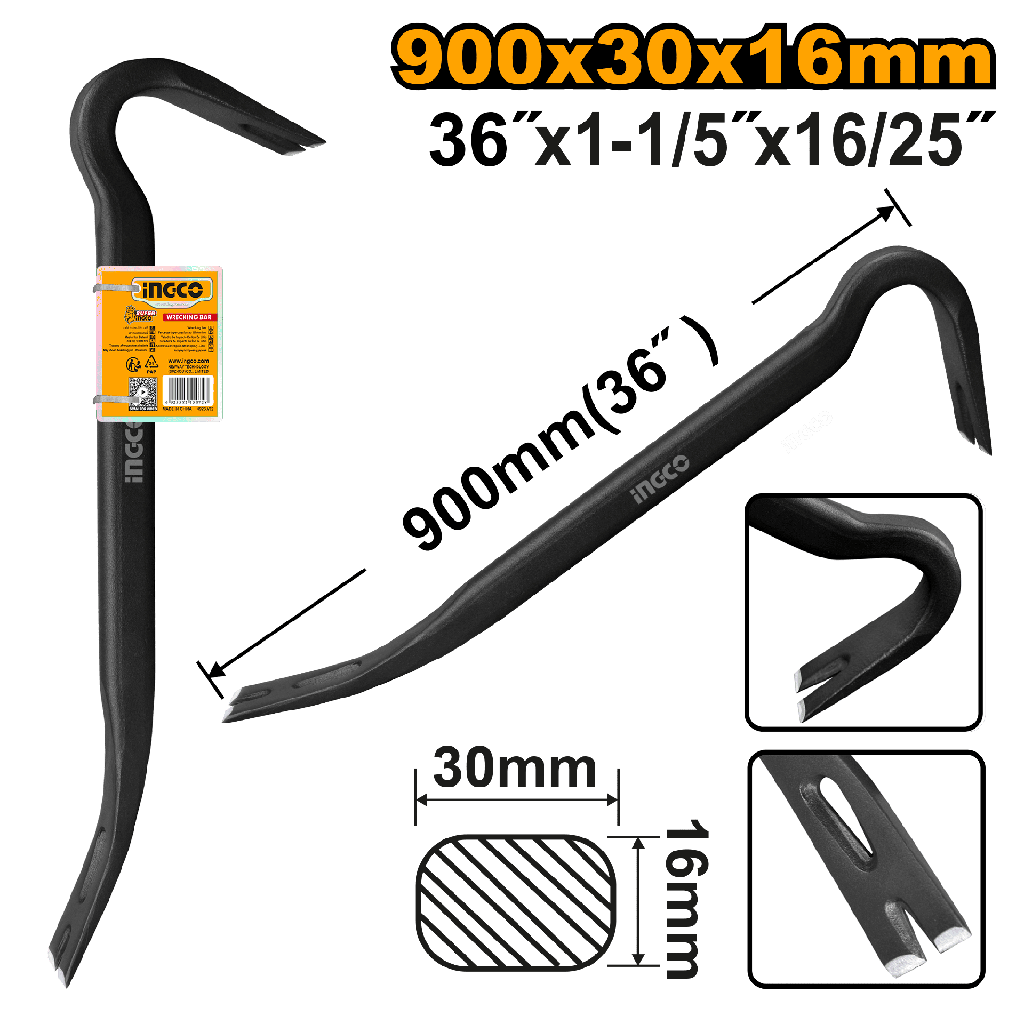 BARRETA DE UÑA DE 36"X1 1/8" X 19/32"