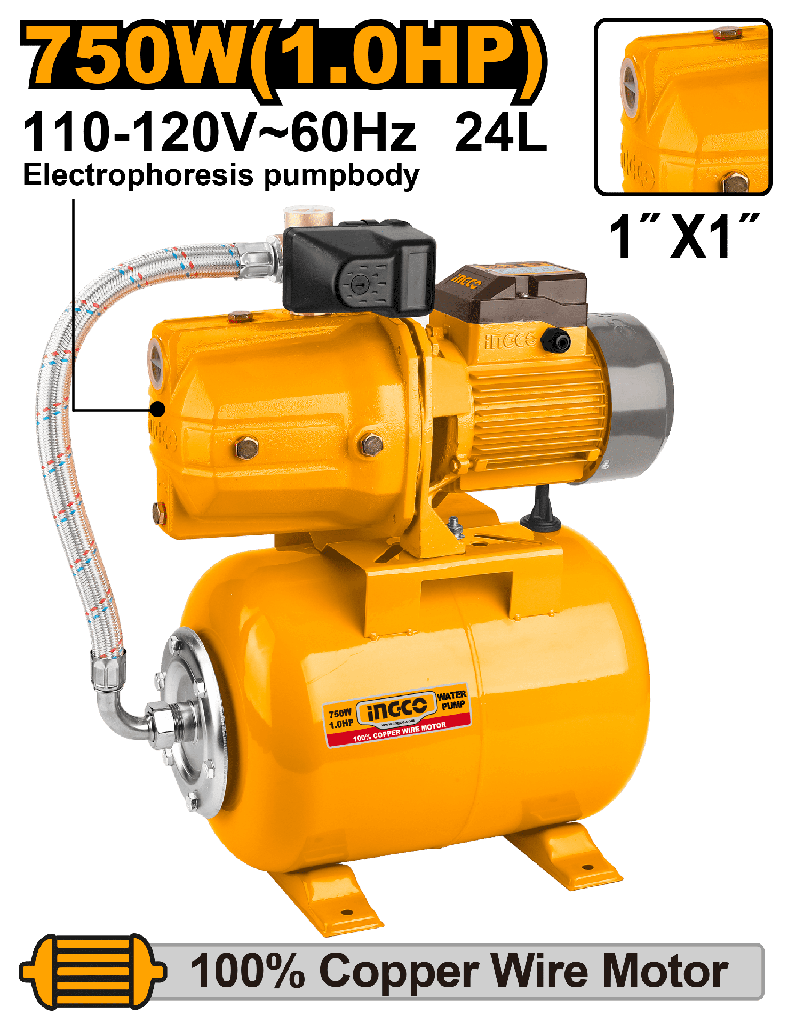 BOMBA AUTOMATICA 1 HP 